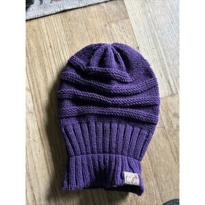 Purple CC beanie